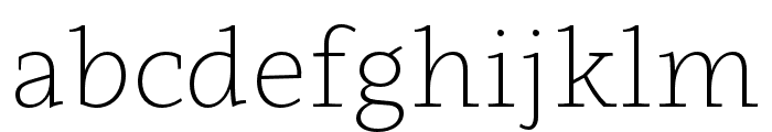 Clavo ExtraLight Font LOWERCASE