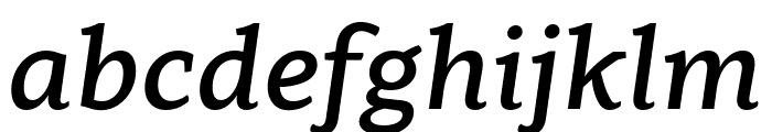 Clavo Medium Italic Font LOWERCASE