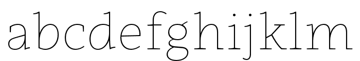 Clavo Thin Font LOWERCASE