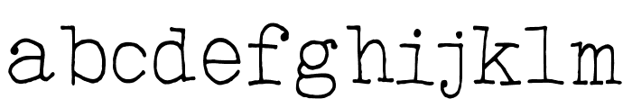 ClickClack Light Font LOWERCASE