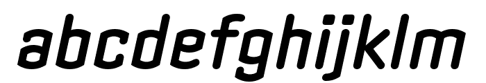 Clicker Compressed Semi Bold Italic Font LOWERCASE