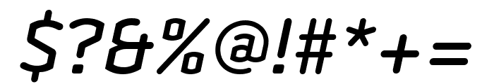 Clicker Condensed Medium Italic Font OTHER CHARS