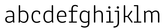Clone Rounded Latin Extralight Font LOWERCASE