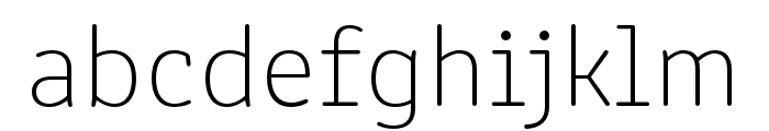 Clone Rounded Latin Thin Font LOWERCASE