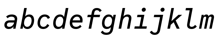 Code Saver Medium Italic Font LOWERCASE