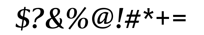 Collier Compressed Italic Font OTHER CHARS