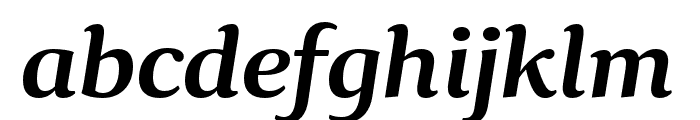 Collier Compressed Semibold Italic Font LOWERCASE