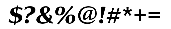 Collier Compressed Ultra Italic Font OTHER CHARS