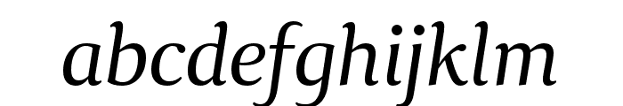 Collier Condensed Light Italic Font LOWERCASE