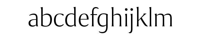 Collier Extended Extra Thin Font LOWERCASE