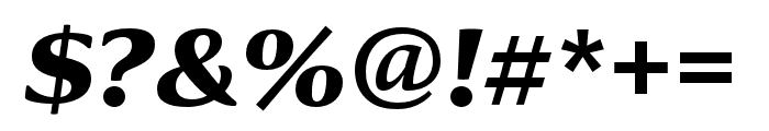 Collier Extended Ultra Italic Font OTHER CHARS