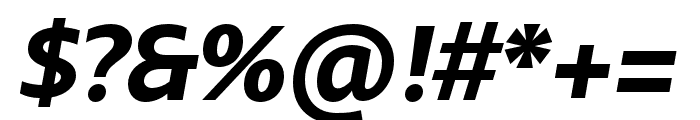 Comenia Sans Bold Italic Font OTHER CHARS