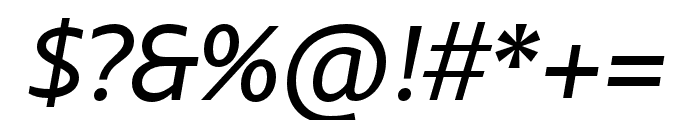 Comenia Sans Italic Font OTHER CHARS