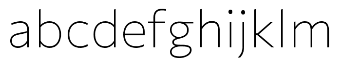 Commissioner Variable Thin Font LOWERCASE