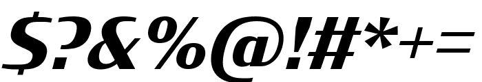 Condor Bold Italic Font OTHER CHARS