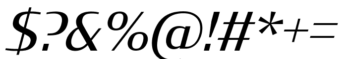 Condor Italic Font OTHER CHARS