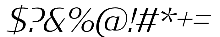 CondorComp Light Italic Font OTHER CHARS