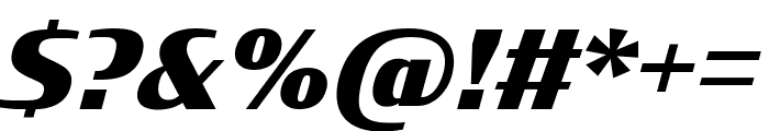 CondorExtd Black Italic Font OTHER CHARS