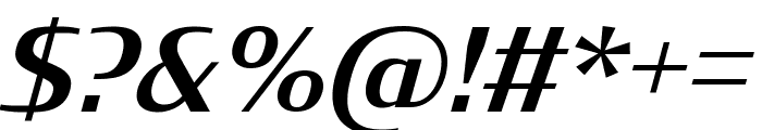 CondorExtd Medium Italic Font OTHER CHARS