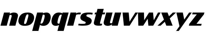CondorWide Black Italic Font LOWERCASE