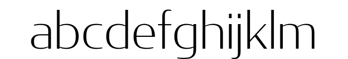 CondorWide ExtraLight Font LOWERCASE