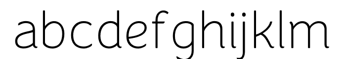 Congenial Thin Font LOWERCASE