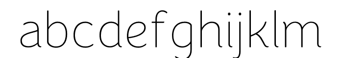Congenial UltraLight Font LOWERCASE