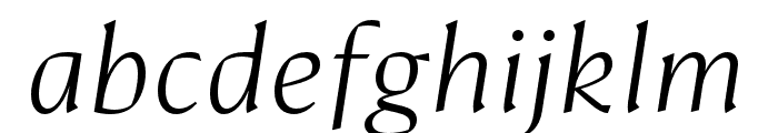 Conglomerate Light Italic Font LOWERCASE