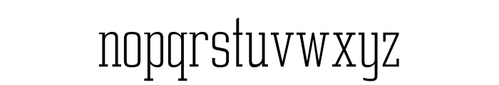 Constructa Thin Font LOWERCASE