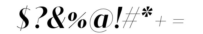 Contralto Small Demi Bold Italic Font OTHER CHARS