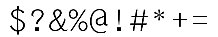 Coordinates Light Font OTHER CHARS