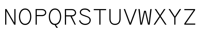 Coordinates Light Font UPPERCASE