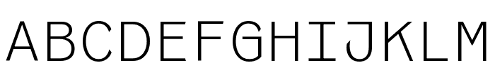 Coordinates Variable Light Font UPPERCASE