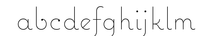 Coquette Thin Font LOWERCASE