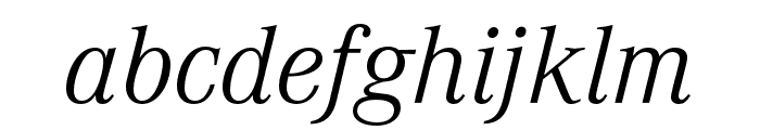 Corporate A Condensed Light Italic Font LOWERCASE