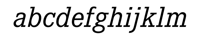 Corporate E Regular Italic Font LOWERCASE