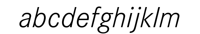 Corporate S Light Italic Font LOWERCASE