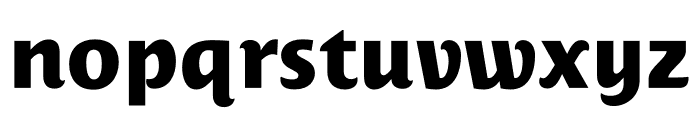 Costa Std ExtraBold Font LOWERCASE