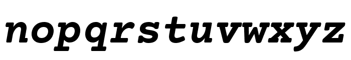 Courier Prime Bold Italic Font LOWERCASE