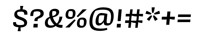 Covik Sans Medium Italic Font OTHER CHARS