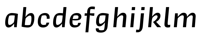 Covik Sans Medium Italic Font LOWERCASE