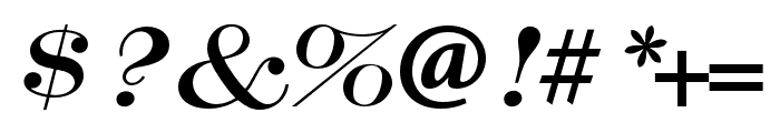 Craw Modern URW Regular Italic Font OTHER CHARS