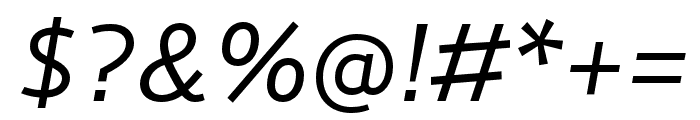 Cresta Regular Italic Font OTHER CHARS