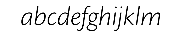 Cronos Pro Light Subhead Italic Font LOWERCASE