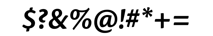 Cronos Pro Semibold Caption Italic Font OTHER CHARS