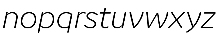 Cupidus Extralight Italic Font LOWERCASE