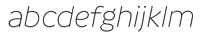 Cupidus Ultralight Italic Font LOWERCASE