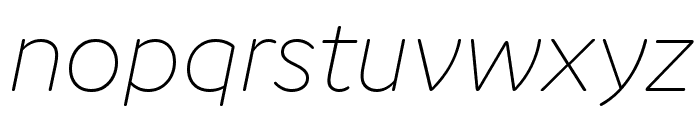 Cupidus Ultralight Italic Font LOWERCASE