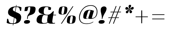 Curve ExtraBold Italic Font OTHER CHARS