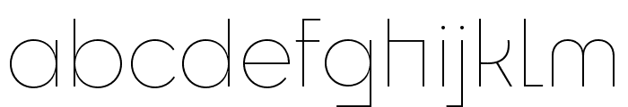 Cy ExtraLight Font LOWERCASE